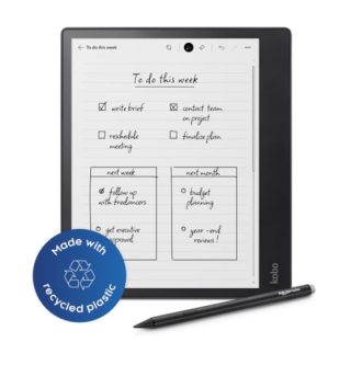 Kobo Elipsa 2E-Book Reader Pack, E Ink Carta 1200 сензорен екран, 10,3 инча, 1404 x 1872, 32 GB, процесор 2,0 GHz, USB-C, включва Kobo Stylus, черен