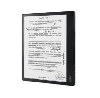 Kobo Elipsa 2E-Book Reader Pack, E Ink Carta 1200 сензорен екран, 10,3 инча, 1404 x 1872, 32 GB, процесор 2,0 GHz, USB-C, включва Kobo Stylus, черен