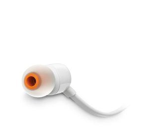 JBL T110 WHT слушалки (в ушите)