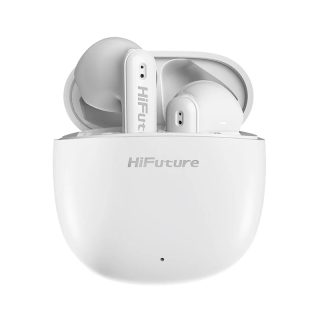 HiFuture ColorBuds2 White, Fashion TWS Earbuds, 5+15 часа време за възпроизвеждане, Bluetooth 5.3, 10MM Driver, Soft Bass, Comfort Fit, Colorful option