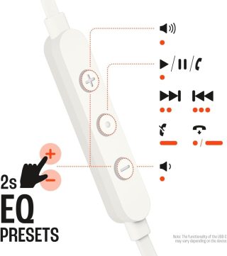 JBL T305C WHT USB-C слушалки