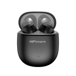 HiFuture OlymBuds3 Black, Comfort Fit TWS слушалки, мощен бас, 25 часа възпроизвеждане, Wireless 5.3, драйвър 6 mm, комфортно прилягане, супер леки
