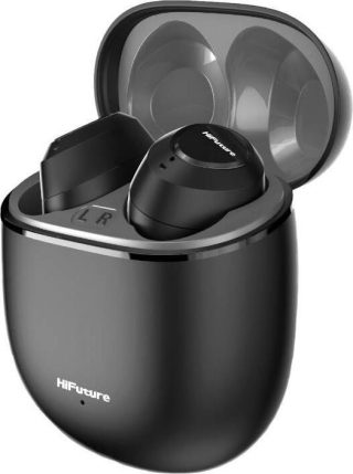 HiFuture OlymBuds3 Black, Comfort Fit TWS слушалки, мощен бас, 25 часа възпроизвеждане, Wireless 5.3, драйвър 6 mm, комфортно прилягане, супер леки