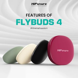 HiFuture FlyBuds 4 ANC Matcha Green, Active Noise Cancelling, 4 MICS ENC, Wireless 5.4, До 10 часа време на работа на батерия с едно зареждане, IPX5, Ultra Bass, До 35 часа време на работа на батерия комбинирано