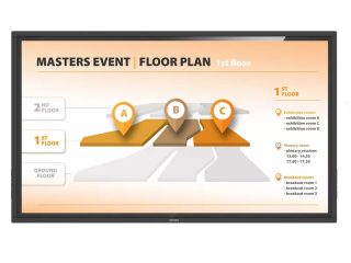Philips 43BDL3452T/00 интерактивен дисплей, 43" T-Line; 18/7, UHD, basic failover, HEIR, 20 touch points, Android 8, CMND, WiFi, IR, OPS, 400cd