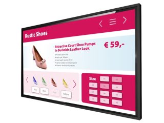 Philips интерактивен дисплей 55" T-Line; 18/7, UHD, basic failover, HEIR, 20 допирни точки, Android 8, CMND, WiFi, IR, OPS, 400cd