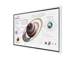 Интерактивен дисплей Samsung Flip PRO WM65B 65" 3,840 x 2,160, VA, 8ms, 350 cd/m2, 4000:1 Контраст, 4K Digital Flipchart TOUCH, Mirroring, Remote Management, Wi-Fi, Remote PC & Bluetooth Support, 2xHDMI 2.0, DP 1.2, RJ45, RS232, Tizen 6.5, Бял