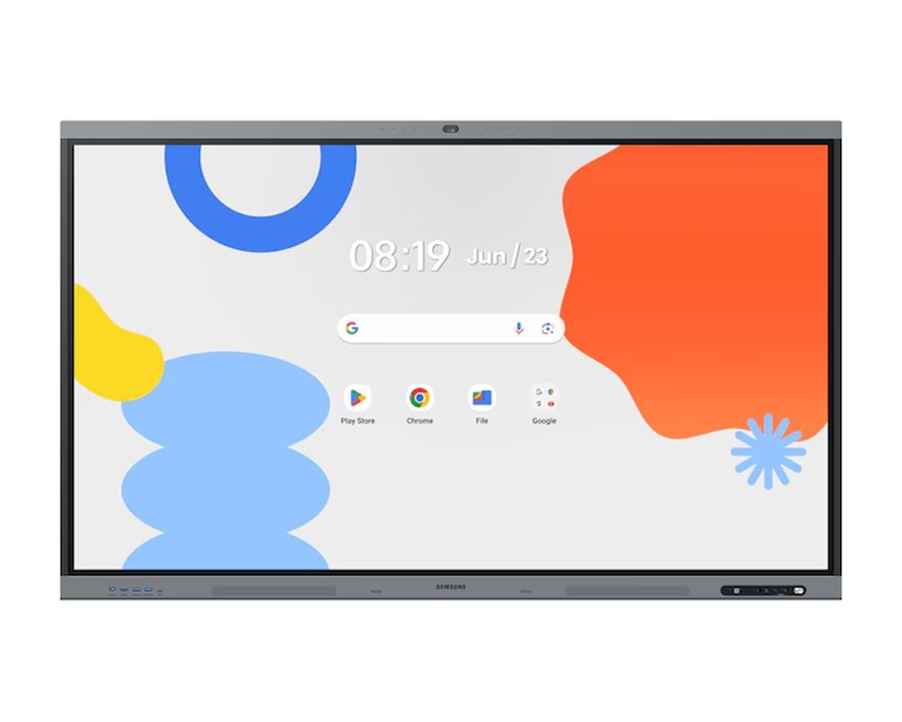 SAMSUNG интерактивен дисплей 86" All-in-One Video Android OS 4K Digital Flipchart Touch 48MP камера Wi-Fi, Черен