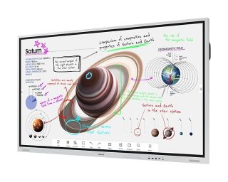 Samsung Flip Pro WM85B 85" Интерактивен дисплей, 4K, тъч, 8 ms, 350 cd/m2, 4000:1 контраст, бял