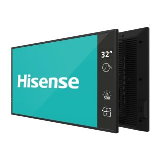Hisense Digital Signage 32" DM серия; 24/7, Full HD, 500 nit, 8ms, 1200:1, Auto Brightness, WiFi, BT 5.1, LAN, Android 11, VESA 200x200, Anti-glare
