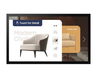 Samsung QM32CT 32" Touch 24/7 LED дисплей, 8 ms, 400 Nit, 1920x1080, Tizen 4.0, Черен