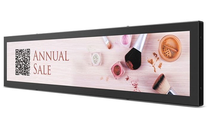 BenQ BH281, 28" LED, 25ms, 1920x360, 1000 nits, 1000:1, VGA, HDMI, RS232, Дистанционно управление, стенен монтаж 100x100mm