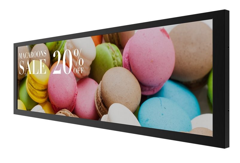 BenQ BH247 38" ултра-широк дисплей, 1920x545, 800 нита, 4000:1, VGA, HDMI, RS232, стенен монтаж 200x100mm