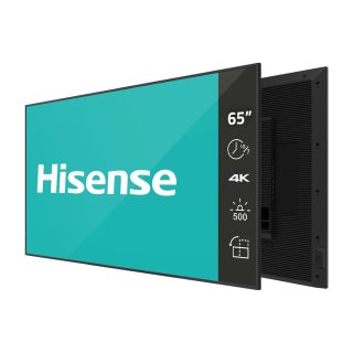 Hisense широкоформатен дисплей 65" GM серия, 18/7. 4k, DLED, 60Hz, 500 нита, 1200:1, 8 ms, WiFi, BT 5.1, LAN, Android 11, VESA 400 x 400, анти-отблясък, черен