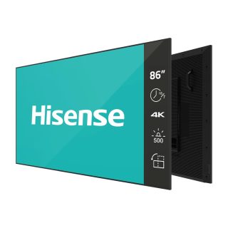 Hisense Digital Signage 85" GM серия, 18/7, 4K, DLED, 60Hz, 500 нита, 1200:1, 8 ms, WiFi, BT 5.1, LAN, Android 11, VESA 600x400, анти-отблясък, черен