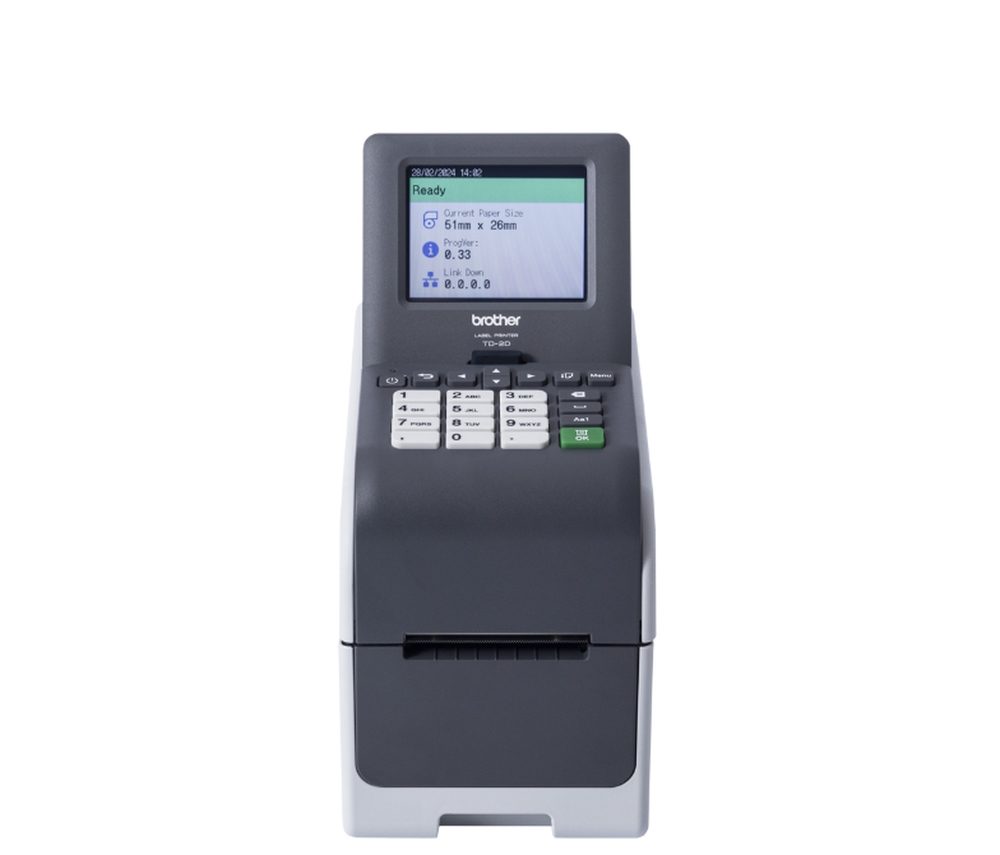 Brother TD-2320DSA300 2" Network Label Printer (300dpi Touch screen)