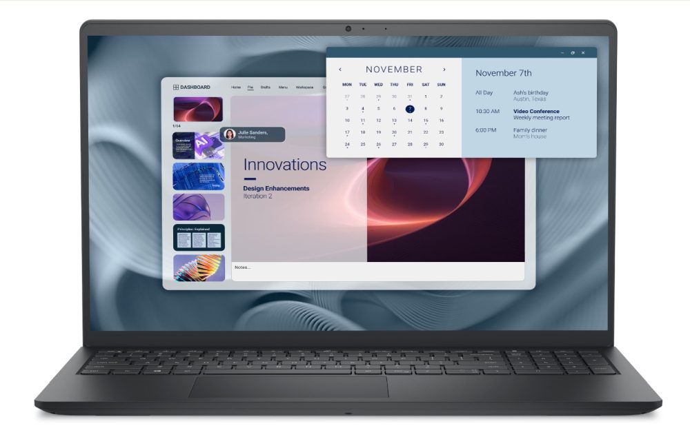 Dell Pro 15 Essential PV15250, Intel Core i7-1355U (10 ядра, до 5.00 GHz), 15.6" FHD (1920x1080) 120Hz WVA AG, 8GB