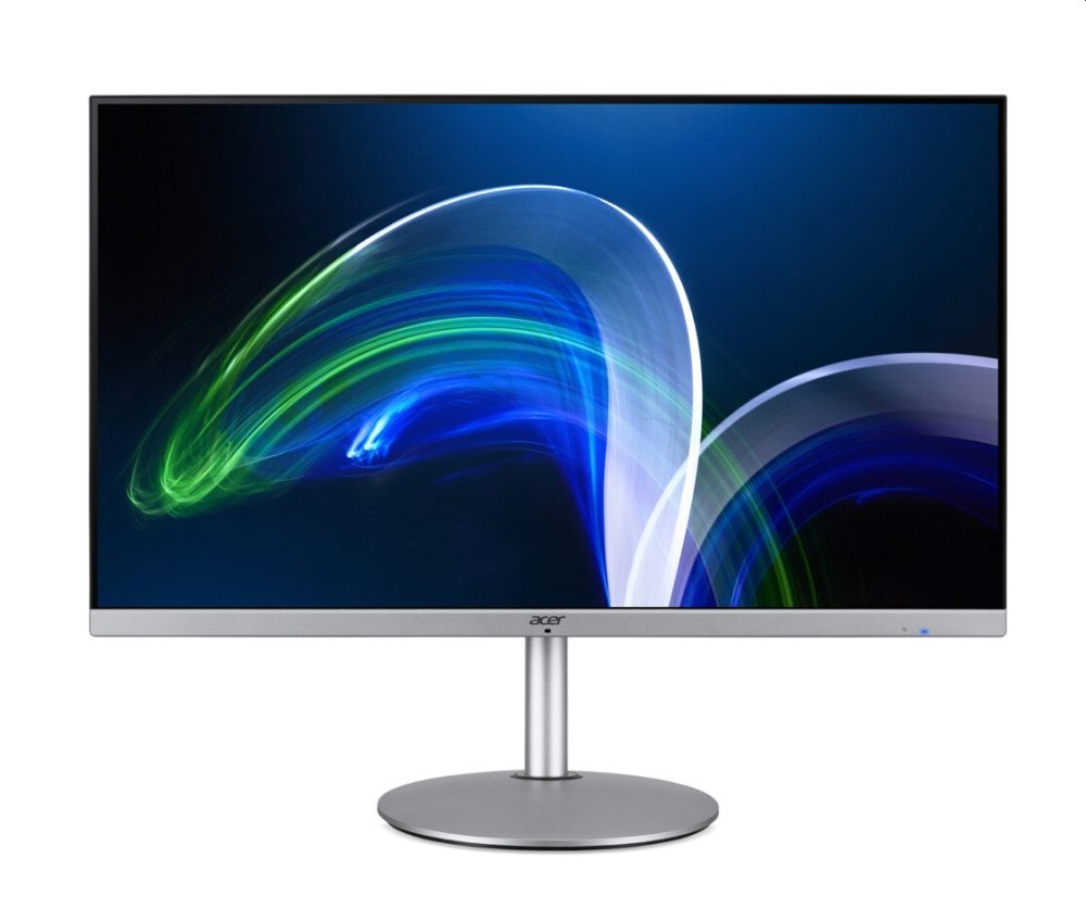 Acer Vero CB322QUEsmiiprx, 31.5'' QHD (2560x1440), IPS, 100Hz, 100M:1, 350nits, 4ms (GTG)/1ms (VRB), HDR10, Adaptive Sync, 2xHDMI, DP, Audio out, BlueLightShield Pro, ZeroFrame, Високоговорители 2*2W, Remote, Vesa, TUV Eyesafe, TCO, Енергиен клас C, сребрист, 3Y