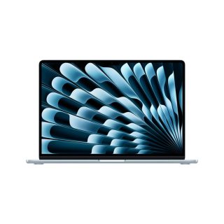 Apple MacBook Air 15.3: Apple M5 чип с 10-ядрен CPU и 10-ядрен GPU, 16GB, 512GB SSD - Небесно синьо