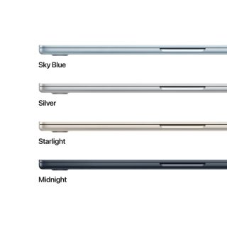 Apple MacBook Air 15.3: Apple M5 чип с 10-ядрен CPU и 10-ядрен GPU, 16GB, 1TB SSD - Небесно синьо
