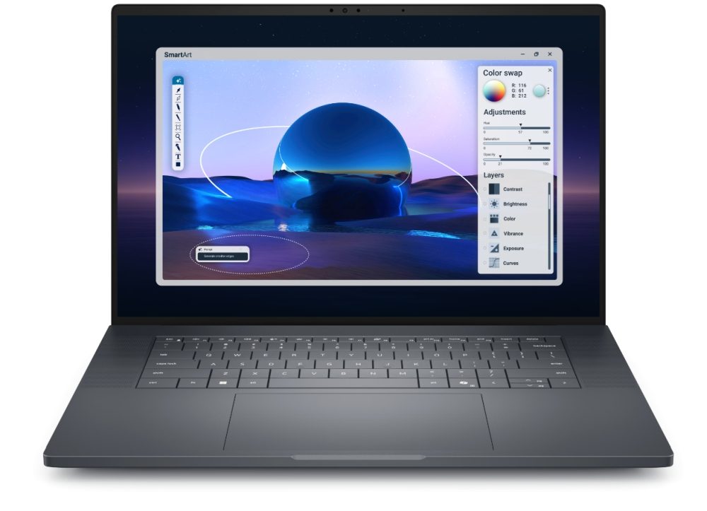 Лаптоп Dell Pro Max 16 Premium MA16250, Intel Ultra 7 265H, vPro, 16" FHD+ 120Hz, 32GB LPDDR5x, 1TB SSD, NVIDIA RTX PRO 2000