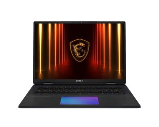 Лаптоп MSI Titan 18 HX AI A2XWJG, NVIDIA GeForce RTX 5090 24GB GDDR7, Intel Core Ultra 9 285HX, 18" 16:10 UHD+ (3840x2400), MiniLED, 120Hz, 64GB DDR5 6400MHz 32GBx2, 2TB NVMe PCIe Gen5x4 SSD, 2TB NVMe PCIe Gen4x4 SSD x2, Intel Killer Wi-Fi 7, Windows 11 Pro
