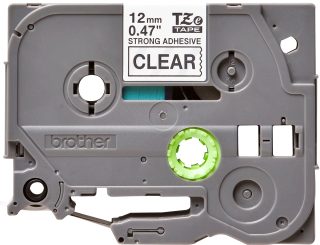 Brother TZ-131 Черна върху прозрачна самозалепваща лента, 12mm, 8m
