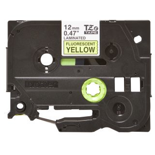 Brother TZe-C31 Black on Fluorescent Yellow, 12мм, 5м