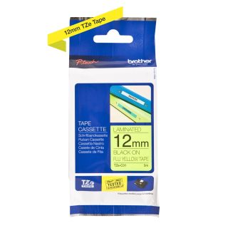 Brother TZe-C31 Black on Fluorescent Yellow, 12мм, 5м