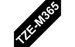 Brother TZe-M365 Касета за етикетна лента – матова ламинирана бяла върху черна, ширина 36 mm
