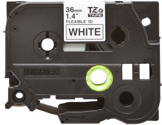 Brother TZe-FX261 Касета за етикети, черно върху бяло, гъвкав тип, ширина 36 мм