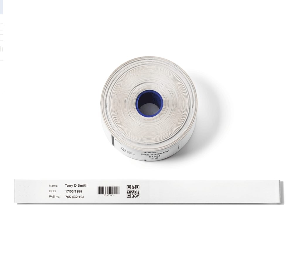 Brother Wristband Adult Adhesive 279mmx25mm (PK OF 5)