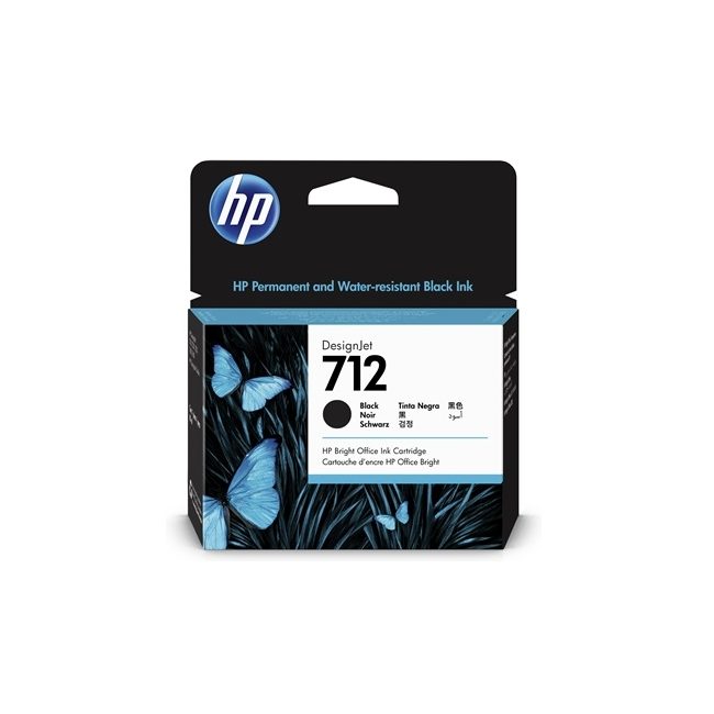 HP 712 80ml Черен мастилен касет