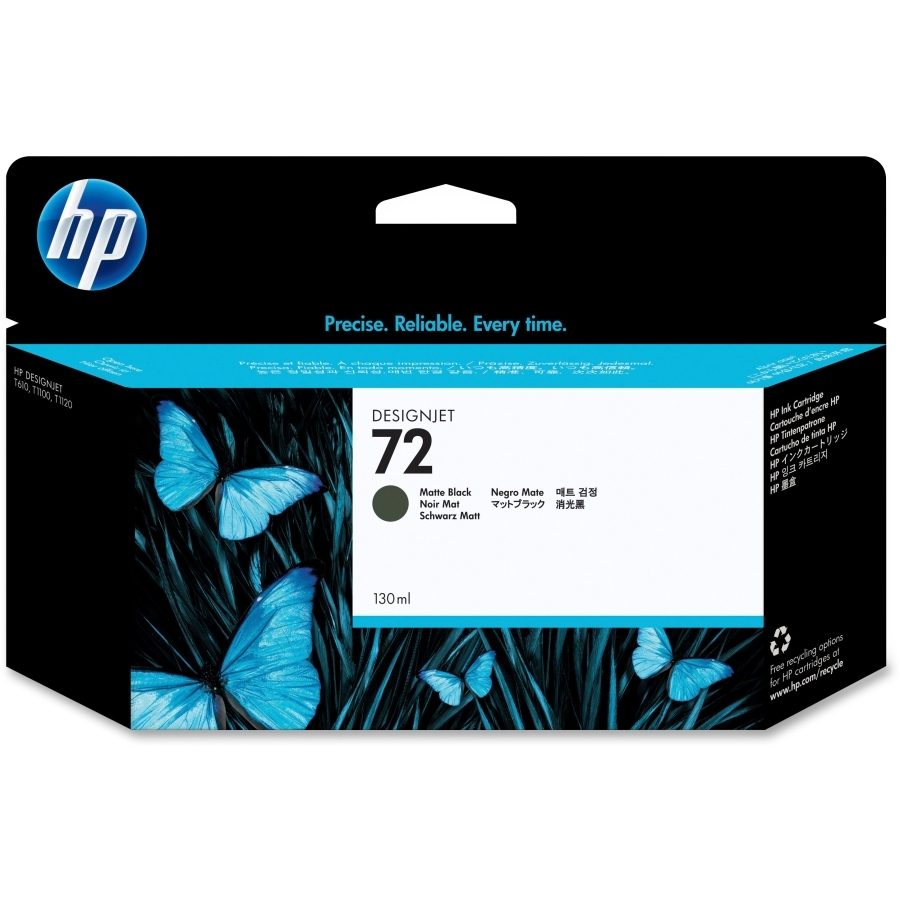HP 72 130-ml матово черно мастило касета