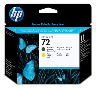 HP 72 Печатаща глава, матово черно и жълто
