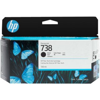 HP 738 130-ml Черно мастило за DesignJet