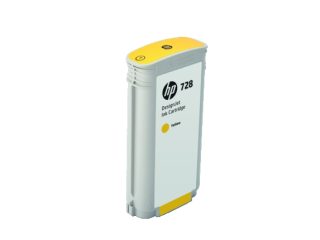 HP 728 130-ml жълт Мастилен касета за DesignJet