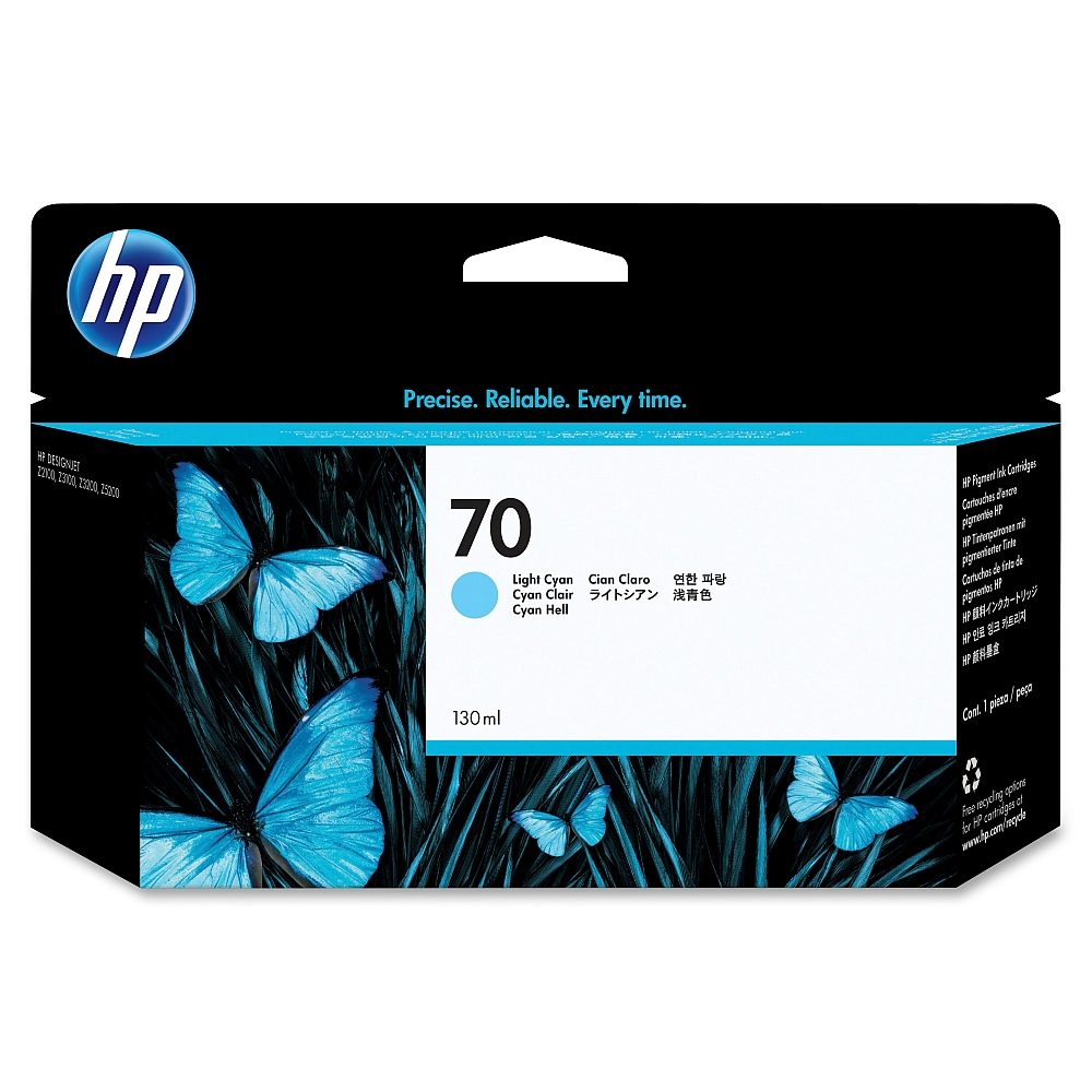 Мастило HP 70 Light Cyan, 130 ml