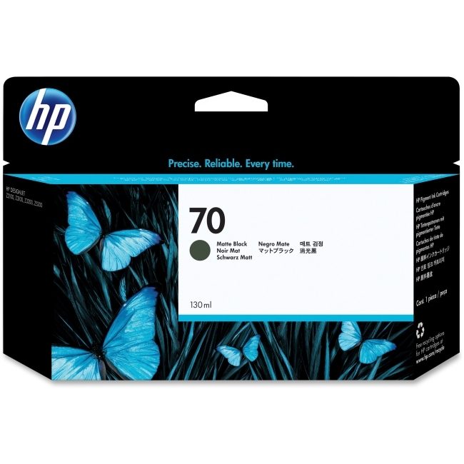 HP 70 130-ml Матово черно мастило касета