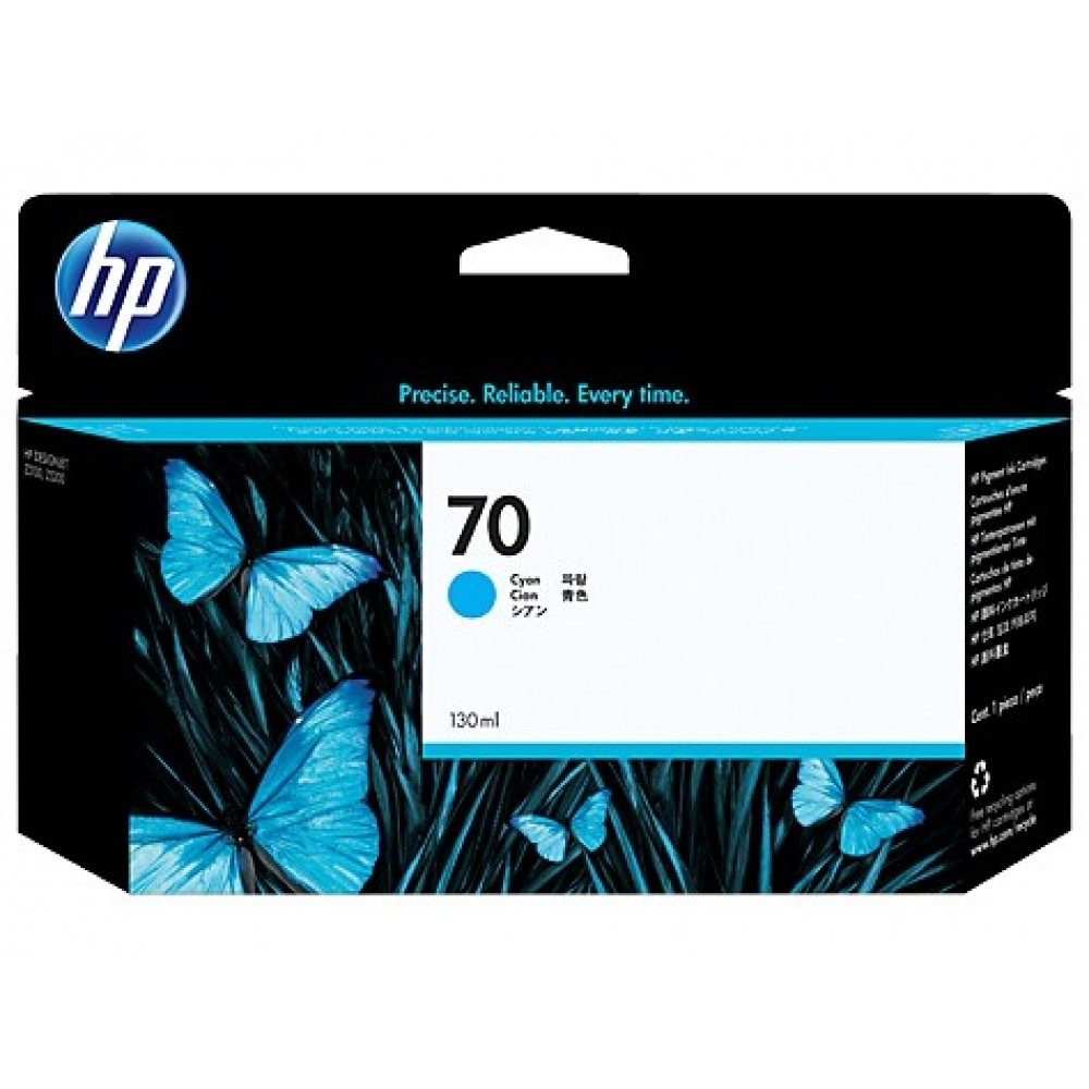 HP 70 130-ml Cyan мастилен касет
