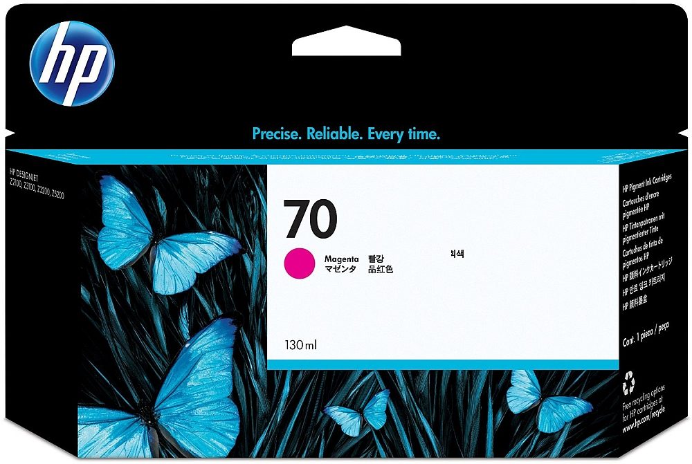 HP 70 130-ml Магента мастилен касет