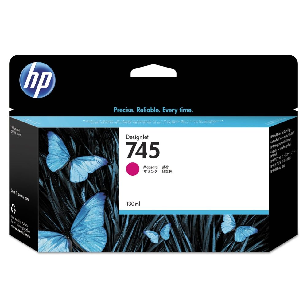 HP 745 130-ml Магента Мастило Касета