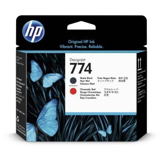 HP 774 Матово черно/Хроматично червено DesignJet печатаща глава