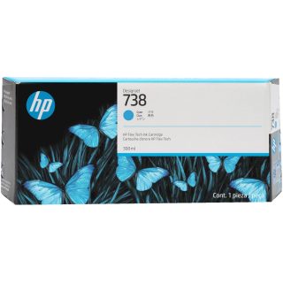 Мастилна касета HP 738 300-ml Cyan за DesignJet