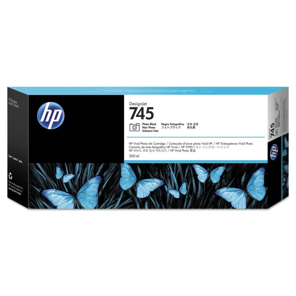 HP 745 300-ml Photo Black Мастило касета