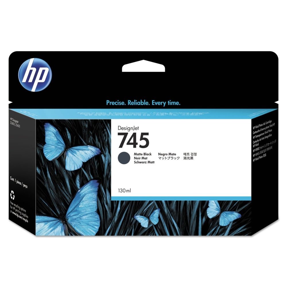 HP 745 300-ml Матово черно мастило касета