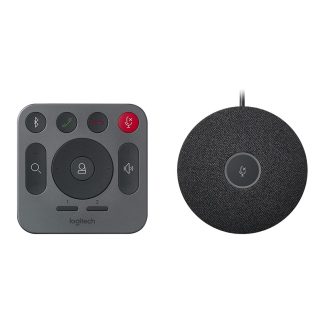 Logitech Rally Conference Solution, Rally Speaker, Rally Mic Pod, Ultra HD 4K 30 fps, до 10 места, Motorized PTZ Camera, RightSight, RightLight, RightSound, 15x HD Zoom, Autofocus, Черен