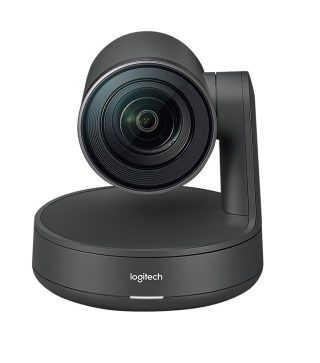 Logitech Rally Conference Solution, Rally Speaker, Rally Mic Pod, Ultra HD 4K 30 fps, до 10 места, Motorized PTZ Camera, RightSight, RightLight, RightSound, 15x HD Zoom, Autofocus, Черен