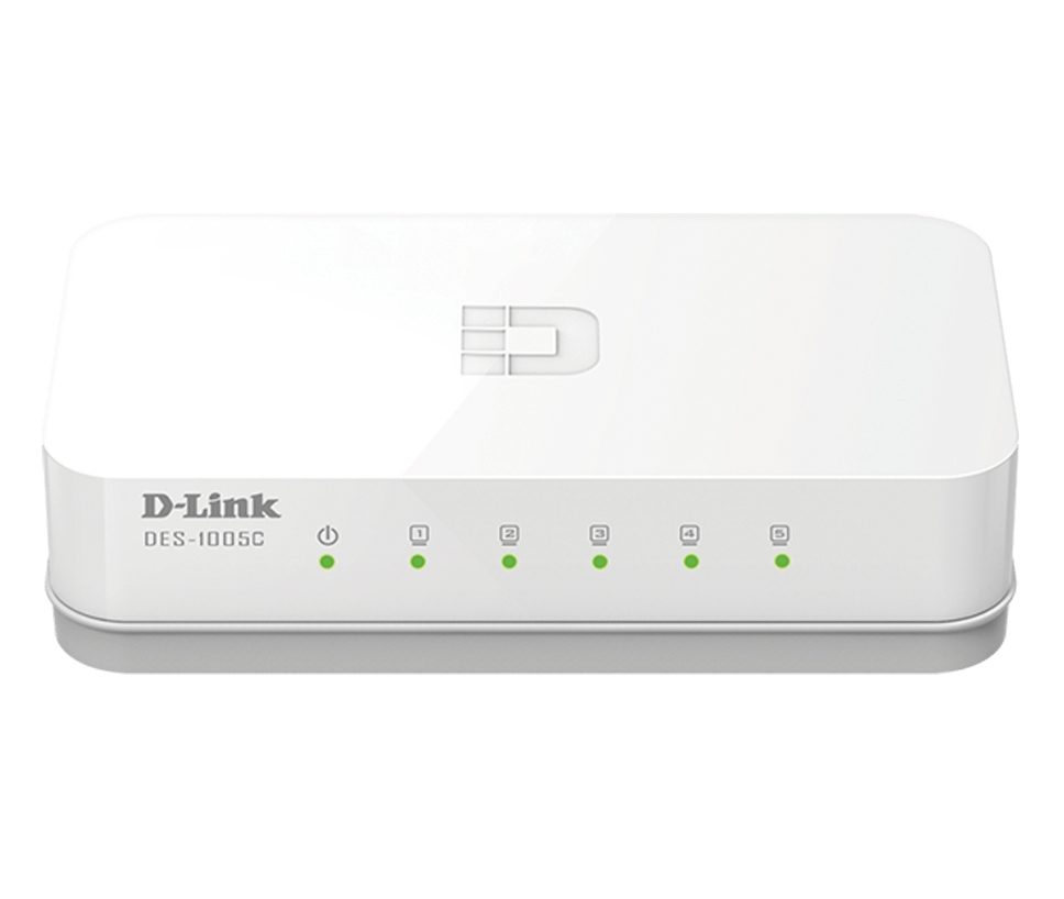 D-Link 5-Port Fast Ethernet Unmanaged Desktop Switch