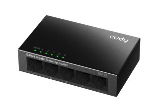 Cudy GS105 5-портов Gigabit метален суич, 5 10/100/1000M RJ45 порта, настолен метален корпус